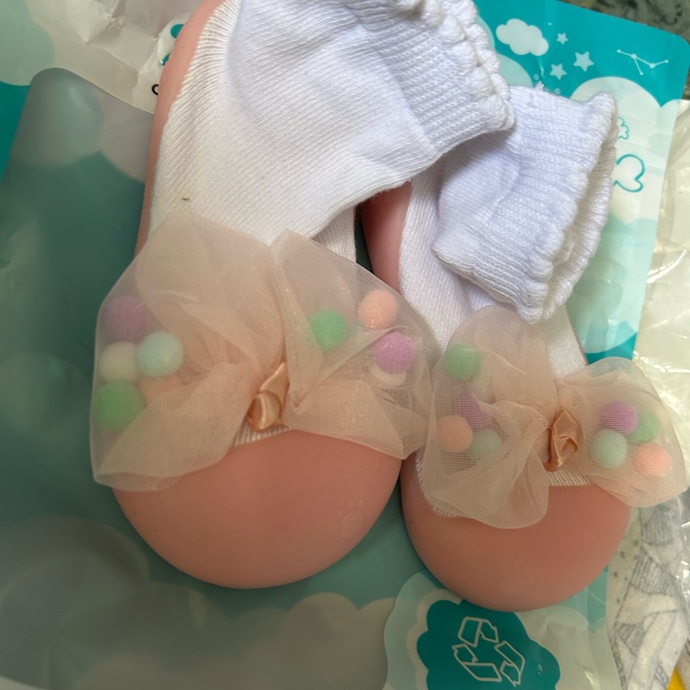 2tiny feet shoes white with pink sole Vite bows